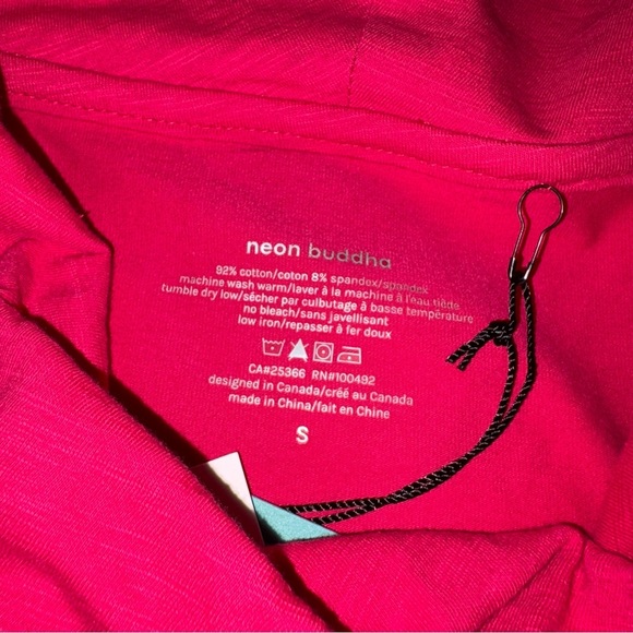 Neon Buddha Pink Tunic Top - Picture 5 of 8